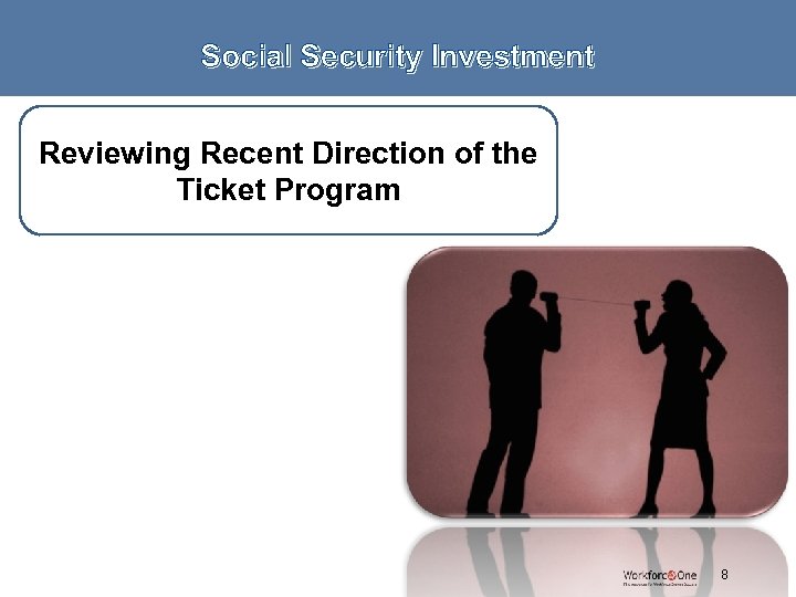 Social Security Investment Reviewing Recent Direction of the Ticket Program # 8 