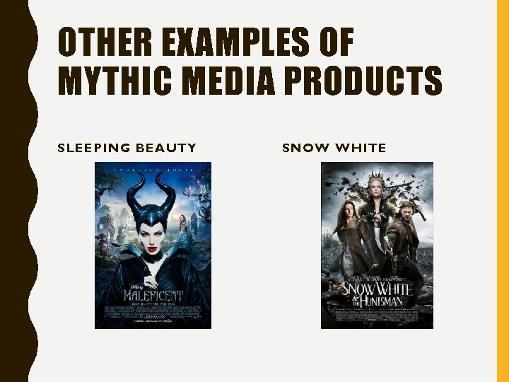 OTHER EXAMPLES OF MYTHIC MEDIA PRODUCTS SLEEPING BEAUTY SNOW WHITE 
