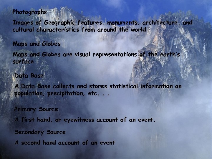 Photographs Images of Geographic features, monuments, architecture, and cultural characteristics from around the world