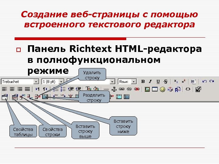 Схема страница на которой представлены основные элементы имеющиеся на страницах сайта