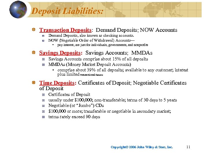 Deposit Liabilities: Transaction Deposits: Demand Deposits; NOW Accounts Demand Deposits, also known as checking
