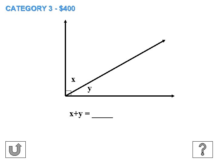 CATEGORY 3 - $400 x y x+y = _____ 