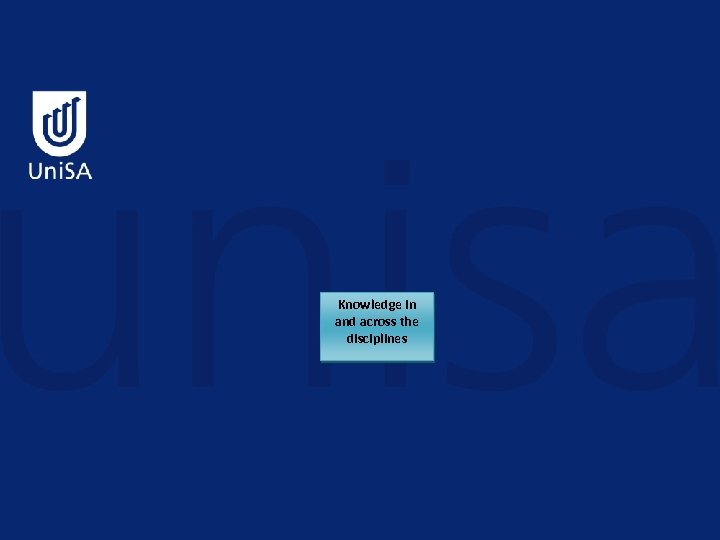 Knowledge in and across the disciplines 