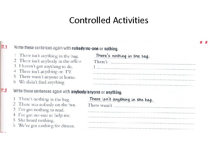 Controlled Activities 