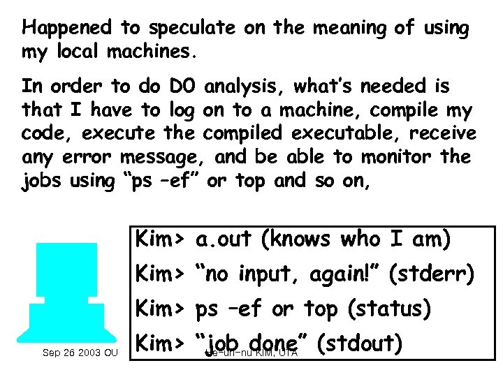 Happened to speculate on the meaning of using my local machines. In order to