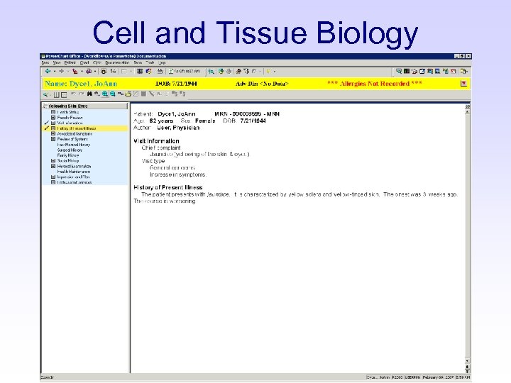 Cell and Tissue Biology 