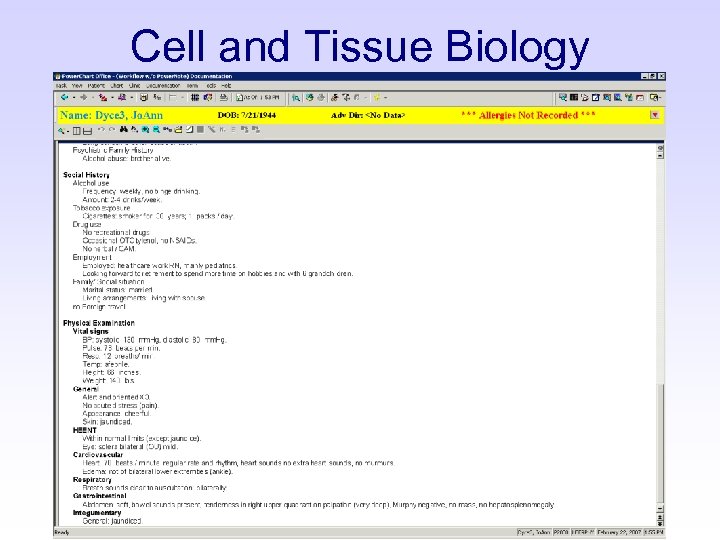 Cell and Tissue Biology 