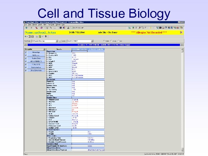 Cell and Tissue Biology 