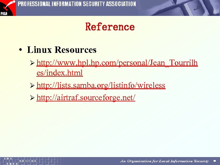 Reference • Linux Resources Ø http: //www. hpl. hp. com/personal/Jean_Tourrilh es/index. html Ø http: