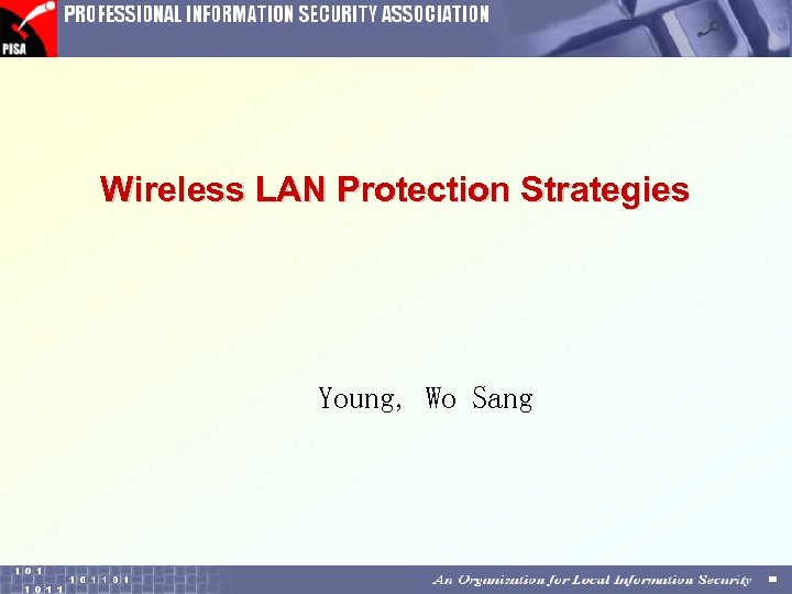 Wireless LAN Protection Strategies Young, Wo Sang 