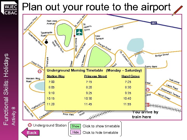 ’s la ce Av e. Plan out your route to the airport er et.