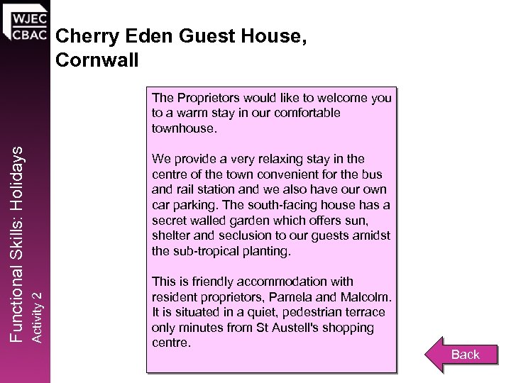 Cherry Eden Guest House, Cornwall We provide a very relaxing stay in the centre
