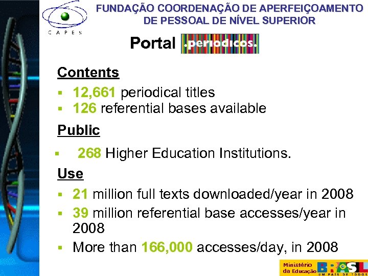 FUNDAÇÃO COORDENAÇÃO DE APERFEIÇOAMENTO DE PESSOAL DE NÍVEL SUPERIOR Portal Contents § 12, 661