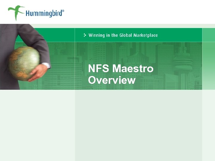 NFS Maestro Overview 