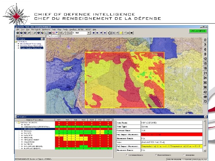 ARMY / AIR NATO WEATHER IMPACT CHART Area of Interest CFB KINGSTON Valid Period