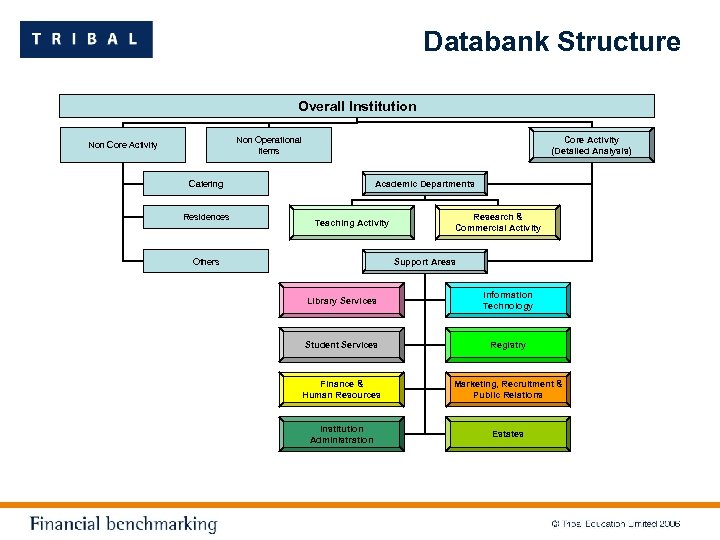 Databank Structure Overall Institution Core Activity (Detailed Analysis) Non Operational Items Non Core Activity