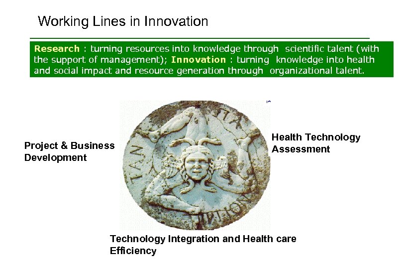 Working Lines in Innovation Research : turning resources into knowledge through scientific talent (with