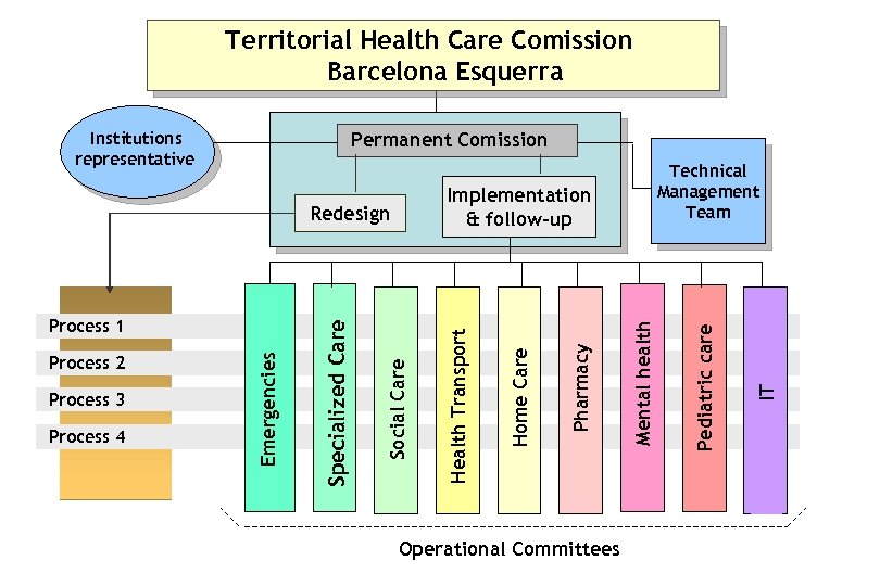 Territorial Health Care Comission Barcelona Esquerra Institutions representative Permanent Comission Operational Committees IT Pediatric