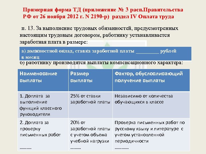 Особенности режима рабочего времени педагогических работников. Фактор, обусловливающий получение выплаты. Фактор обусловливающий получение выплаты в трудовом договоре. Компенсационные выплаты на повара. Льготы выплаты поварам.