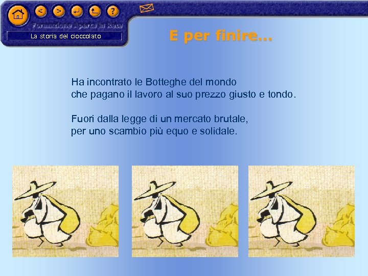La storia del cioccolato E per finire… Ha incontrato le Botteghe del mondo che
