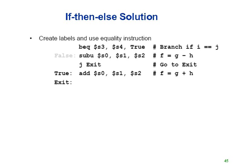 If-then-else Solution 45 