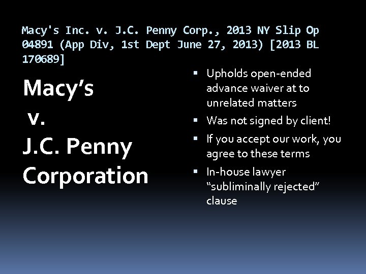 Macy's Inc. v. J. C. Penny Corp. , 2013 NY Slip Op 04891 (App