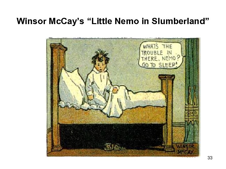 Winsor Mc. Cay’s “Little Nemo in Slumberland” 33 
