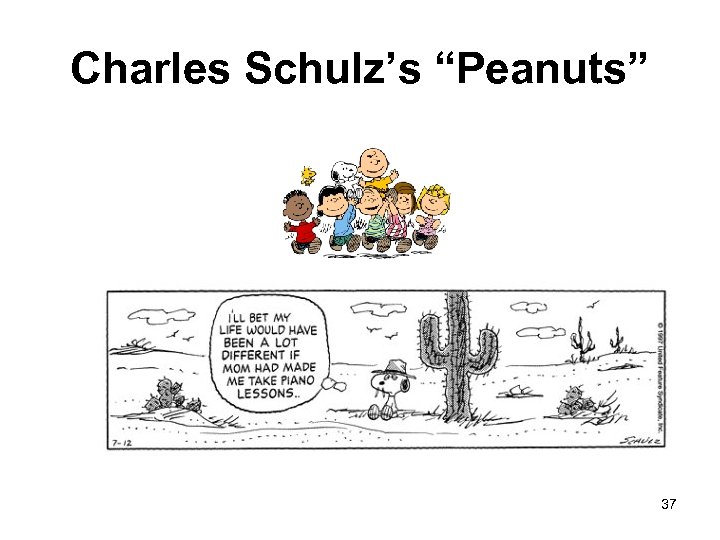 Charles Schulz’s “Peanuts” 37 