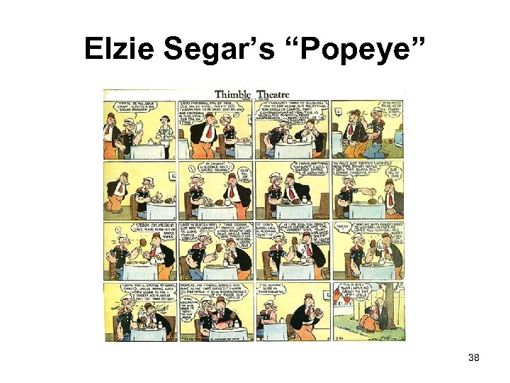 Elzie Segar’s “Popeye” 38 