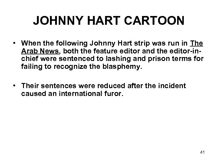 JOHNNY HART CARTOON • When the following Johnny Hart strip was run in The