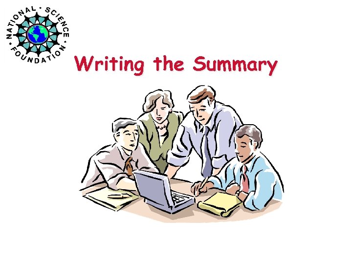 Writing the Summary 