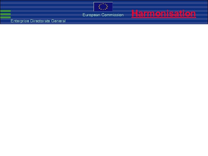 European Commission Enterprise Directorate General Harmonisation 