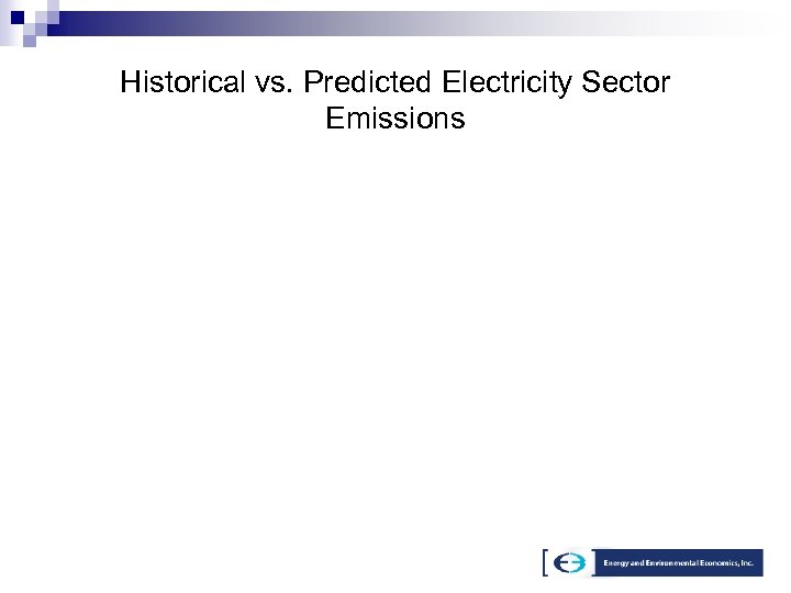 Historical vs. Predicted Electricity Sector Emissions 