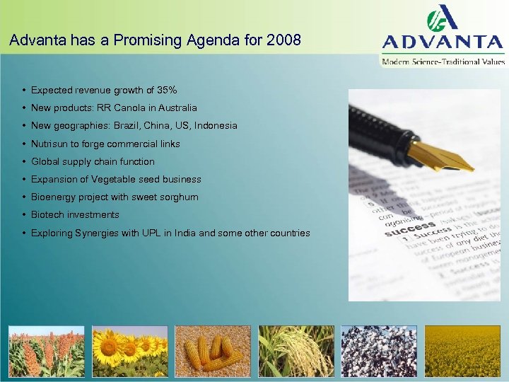 Advanta has a Promising Agenda for 2008 • Expected revenue growth of 35% •