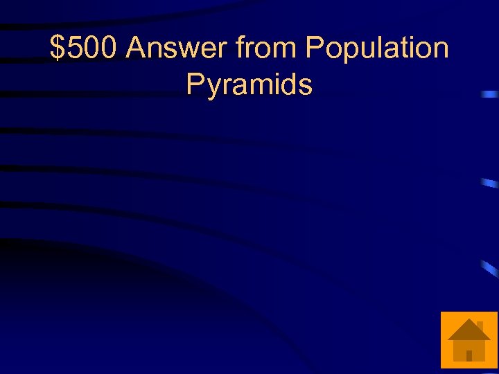 $500 Answer from Population Pyramids 