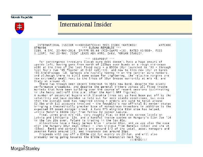 Slovak Republic International Insider 