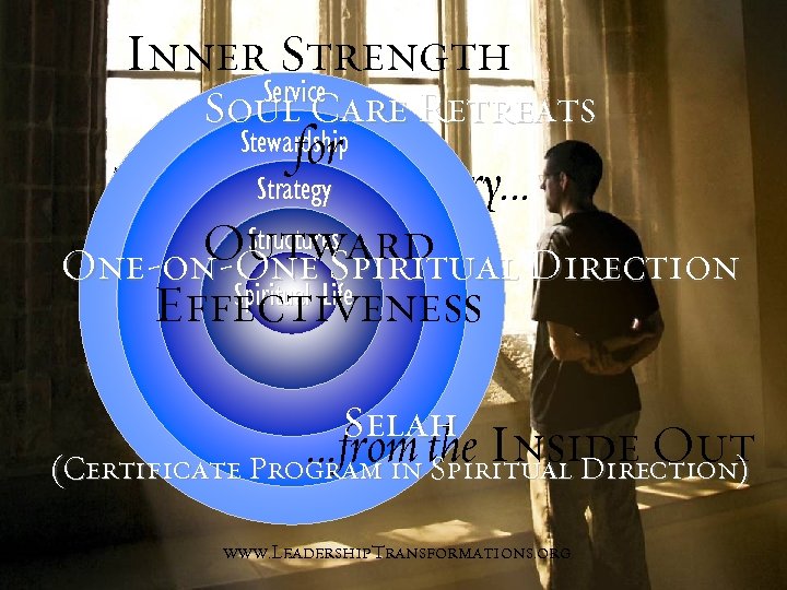 Inner Strength Service Soul Care Retreats Stewardship Strategy Structures for Transforming Ministry… Outward One-on-One