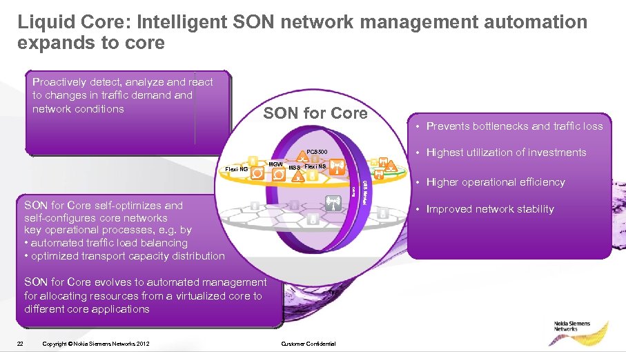 Liquid Core: Intelligent SON network management automation expands to core Proactively detect, analyze and