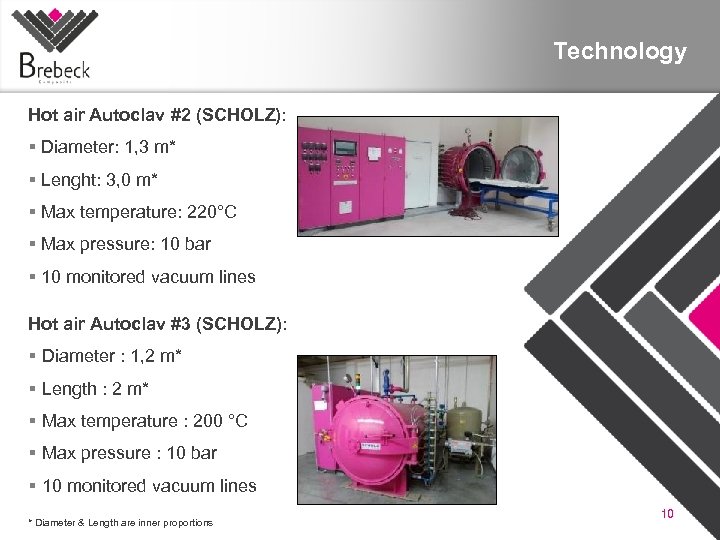 Technology Hot air Autoclav #2 (SCHOLZ): Diameter: 1, 3 m* Lenght: 3, 0 m*