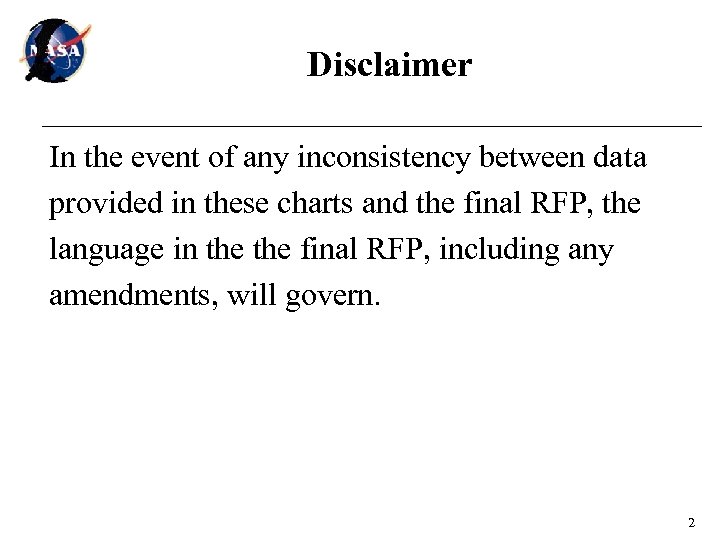 Disclaimer In the event of any inconsistency between data provided in these charts and