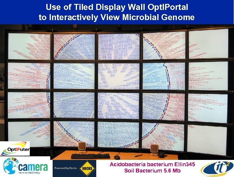 Use of Tiled Display Wall Opt. IPortal to Interactively View Microbial Genome Acidobacteria bacterium