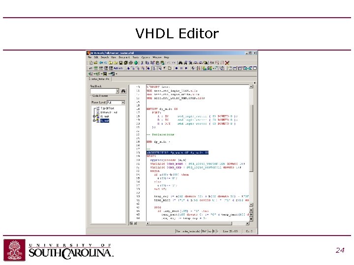 VHDL Editor 24 