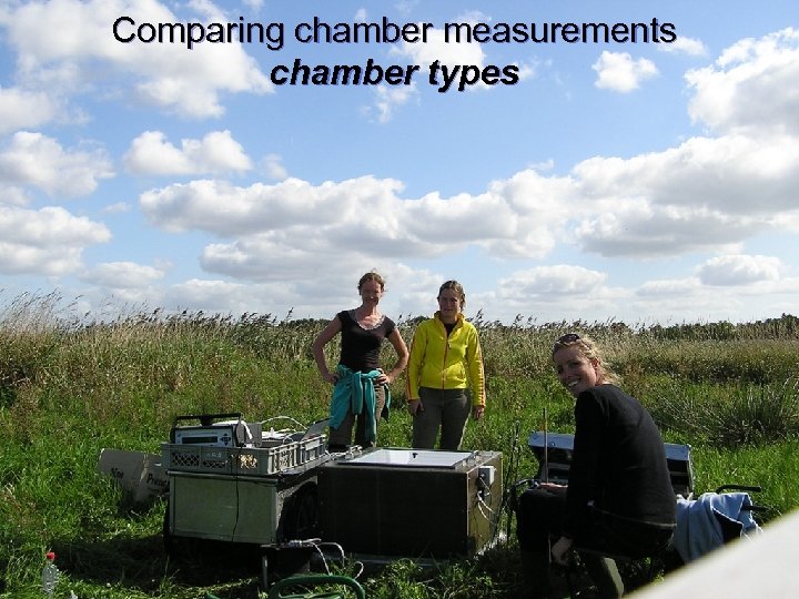 Comparing chamber measurements chamber types 
