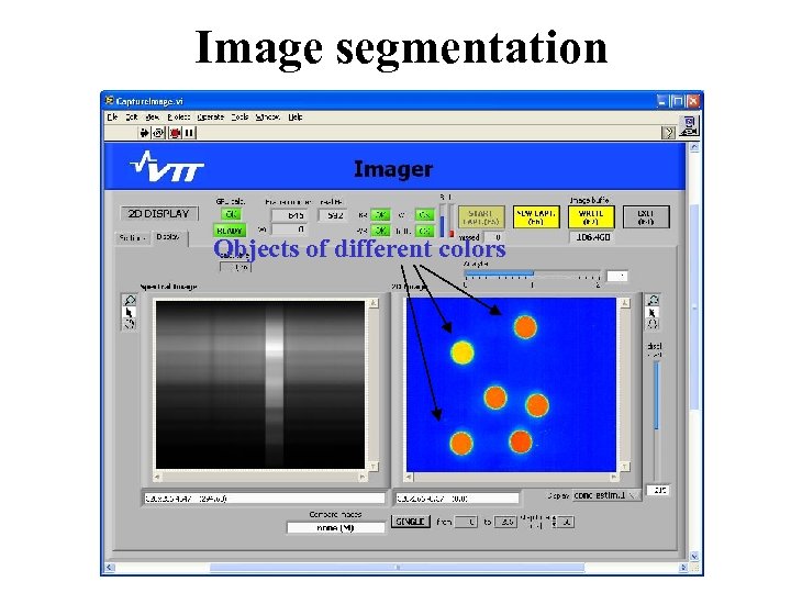 Image segmentation Objects of different colors 