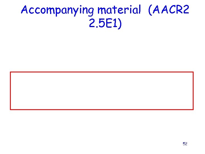 Accompanying material (AACR 2 2. 5 E 1) 52 