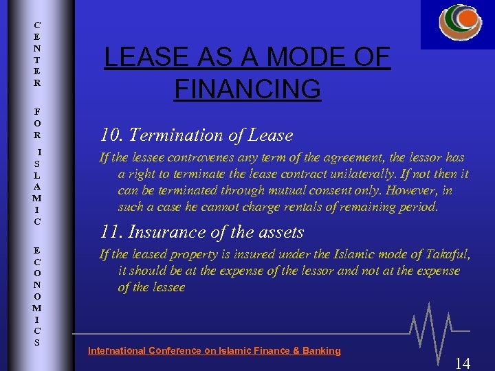 C E N T E R F O R LEASE AS A MODE OF