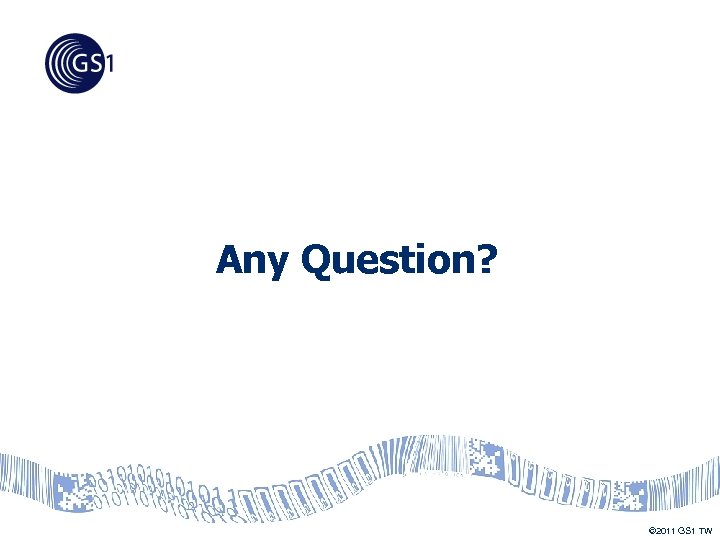Any Question? © 2011 GS 1 TW 
