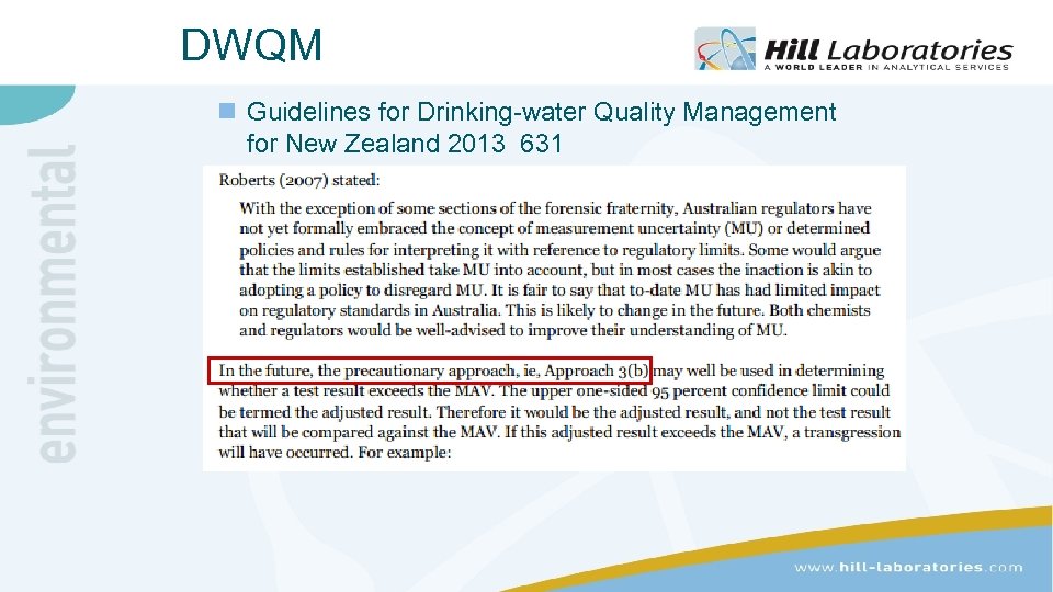 DWQM n Guidelines for Drinking-water Quality Management for New Zealand 2013 631 