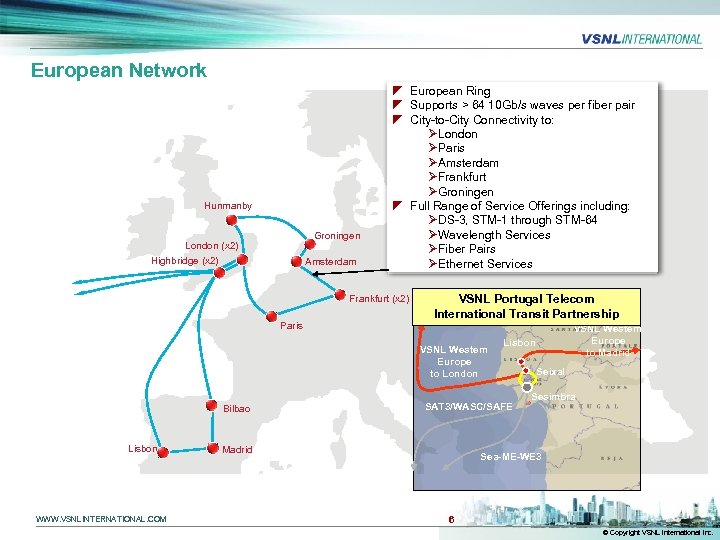 European Network Hunmanby Groningen London (x 2) Highbridge (x 2) Amsterdam z European Ring