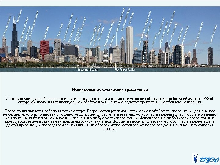 Использование материалов презентации Использование данной презентации, может осуществляться только при условии соблюдения требований законов